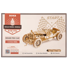 Load image into Gallery viewer, Wooden 3D Puzzles - Model Cars to Build for Adults 1:16 Scale Model Grand Prix Car
